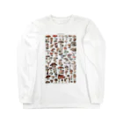 MUGEN ARTのきのこ図鑑　ヴィンテージボタニカルアート Long Sleeve T-Shirt