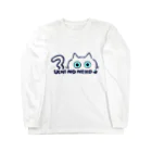 bluedoor30qのうちのねこ−シロネコ ロングスリーブTシャツ