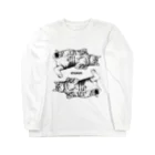 OTSUKURI  ＜SUZURI店＞のいとこの猫・餃子×2 Long Sleeve T-Shirt