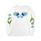 segasworksのForget me not（勿忘草と燕ちゃん） Long Sleeve T-Shirt