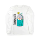 sumanandaのSUMANANDA公式　a left-handed batter in the flower vase Long Sleeve T-Shirt