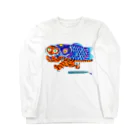 segasworksの鯉のぼりとトラちゃん（端午の節句） ロングスリーブTシャツ