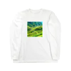 dolphineの日本の原風景　棚田 Long Sleeve T-Shirt