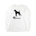 bow and arrow のワイマラナー Long Sleeve T-Shirt