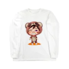 須戸コウ【腐男子ゲイvtuber】の須戸コウ_着ぐるみミニキャラVer ロングスリーブTシャツ