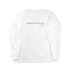 Word of Wisdomの名言（フランシス・ベーコン） Long Sleeve T-Shirt