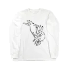 HOUSOの鳥獣戯画現代版　組体操 Long Sleeve T-Shirt