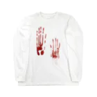 Misa Funeral Storeの血塗られた手形シリーズ Long Sleeve T-Shirt