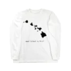 ピクセルアート ChibitのHawaii map Long Sleeve T-Shirt