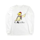 Cockatiel PartYのCockatiel PartYビッグロゴアイテム(ロゴ黒文字) ロングスリーブTシャツ