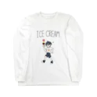 青年Cのアイスクリーム ロングスリーブTシャツ