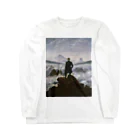 世界美術商店の雲海の上の旅人 / Wanderer above the Sea of Fog ロングスリーブTシャツ