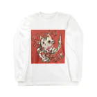 猫のきぬくんのお店のSKATER CAT Long Sleeve T-Shirt