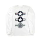 Y.T.S.D.F.Design　自衛隊関連デザインの米軍航空機識別マーク ロングスリーブTシャツ