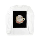 みにゆん　ねこのBathing puppy Long Sleeve T-Shirt