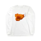 YOLKの豪華っぽいチキン（シンプル） ロングスリーブTシャツ