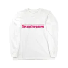 Sneakreamのストロベリーアイスクリームスニーカー ロングスリーブTシャツ