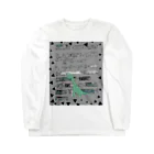 DiNOSAUR MARKeT/恐竜の考える恐竜 竜脚類  鳩の巣原理 Long Sleeve T-Shirt