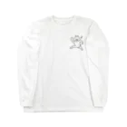 きょうもぜったいがんばらない。のいいこと起こりそうウサギ。 Long Sleeve T-Shirt