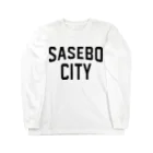 AliviostaのSASEBO CITY 佐世保ロゴ ロングスリーブTシャツ