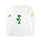 the world of Yellow Dandy and their merry bunchのGreenboy Long Sleeve T-Shirt