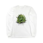 plants_junのAgave Victriae Reginae ロングスリーブTシャツ