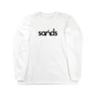 sands商店 SUZURI店のロゴ(黒) Long Sleeve T-Shirt