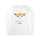 HeartToMeの喫茶　花猫珈琲　＜プリンアラモード＞ Long Sleeve T-Shirt