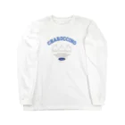 うさぎ雑貨のお店 Charoccinoのおちりブルー Long Sleeve T-Shirt