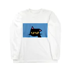 【KOTCH】 Tシャツショップのタレねこ　ブルー Long Sleeve T-Shirt