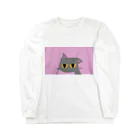 【KOTCH】 Tシャツショップの耳たれ　ピンク ロングスリーブTシャツ