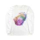 K_flowerのRainbow Carnation ロングスリーブTシャツ