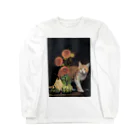 ショップみほりんのパステル画の猫 Long Sleeve T-Shirt