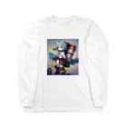 むすの敬礼ちびキャラ Long Sleeve T-Shirt