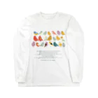 鳥救うSUZURIの『まだなまえのないことりたち』【寄付付き商品】 Long Sleeve T-Shirt