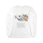 鳥救うSUZURIの『ソーダ水からうまれたとり』【寄付付き商品】 Long Sleeve T-Shirt