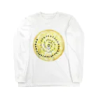 COCONUTchanのカタカムナウタヒ第5首第6首満月Tシャツ Long Sleeve T-Shirt