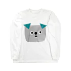 てら ねこグッズのタレミミチャン。 Long Sleeve T-Shirt