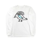 あおだま雑貨店の鳥と魚のねこぜちゃん(タイツ)*おおきめデザイン Long Sleeve T-Shirt