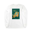 Líneas de aska “Askaの紙上絵”のDisco “真夜中のレコード” Long Sleeve T-Shirt