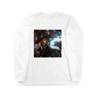 SASARiNS のSmoking horror night metallic Long Sleeve T-Shirt