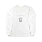 パキポキさんのTweet of a flowerpot ロングスリーブTシャツ