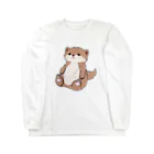 Ponjuのキュートなカワウソ Long Sleeve T-Shirt