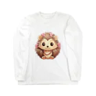 Vasetti_pressの可愛いハリネズミ Long Sleeve T-Shirt