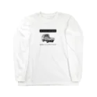 とやまソフトセンターの柴と軽トラ（前後モノクロ①）by kayaman Long Sleeve T-Shirt