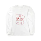 いろはにゃんこ堂の砂漠にいそうな猫さん（線画バージョン） Long Sleeve T-Shirt