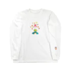 onmycolorの楽描き店のそばかすこちゃん with LOVE ロングスリーブTシャツ