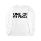 WAVVO ShopのONE OF MY PEACE ロングスリーブTシャツ