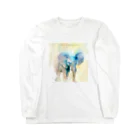 シロトナカイのひらめいた象 Long Sleeve T-Shirt