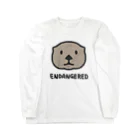 BISCUITのラッコのしおたん ENDANGERED ロングスリーブTシャツ